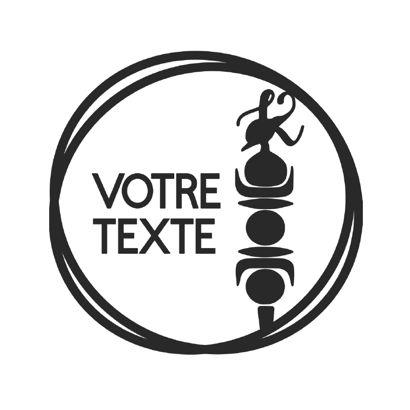 Autocollant "HK Flèche Faitière rond"