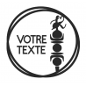 Autocollant "HK Flèche Faitière rond"